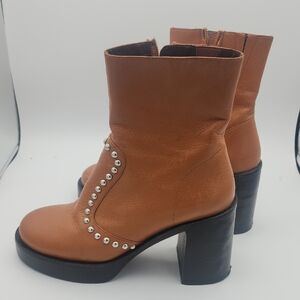 Simon Miller Tan Leather Heeled Boots 40